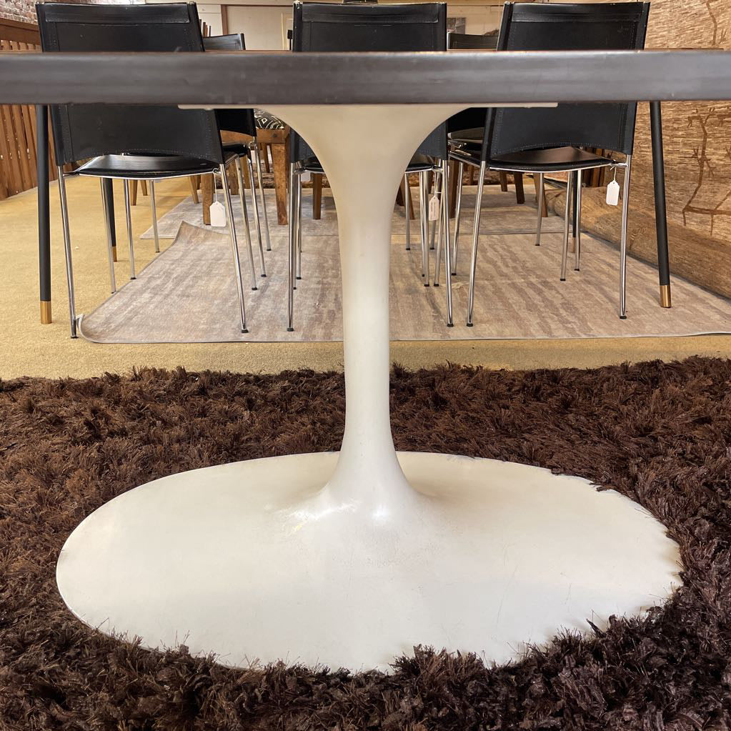 MCM Pedestal Walnut Low Surfboard Dining Table C DINING TABLES