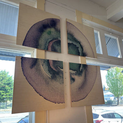 Four Piece Wine Ring ART