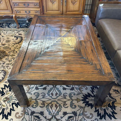 Oversized Rustic Coffee Table (AS IS) C COFFEE TABLES