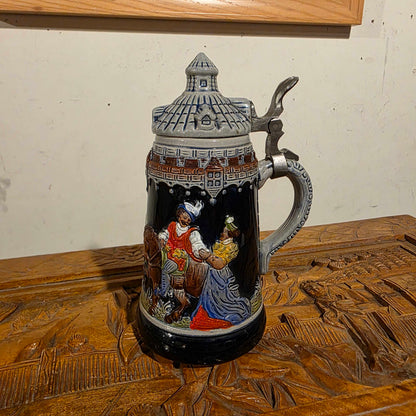 Dark Blue & Grey Bier Stein