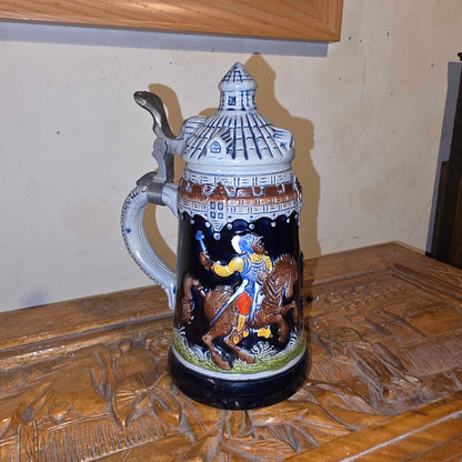 Dark Blue & Grey Bier Stein