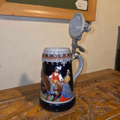Dark Blue & Grey Bier Stein
