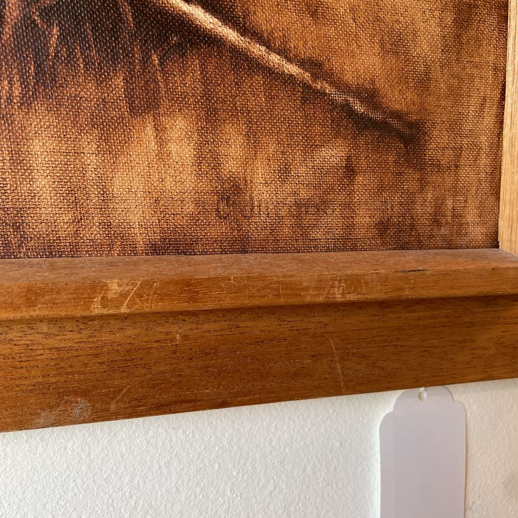 Covered Wagon Art in Wooden Frame