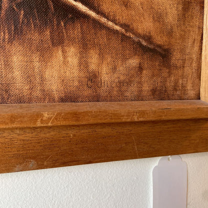 Covered Wagon Art in Wooden Frame