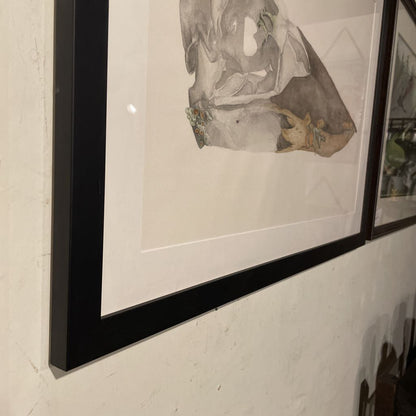 Watercolor Bird Skull Art ART