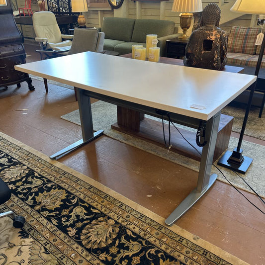 White Adjustable Desk C DESKS