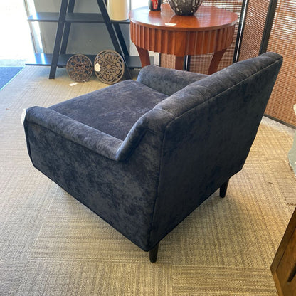 Contemporary Black Channel Back Armchair U ACCENT CHAIRS
