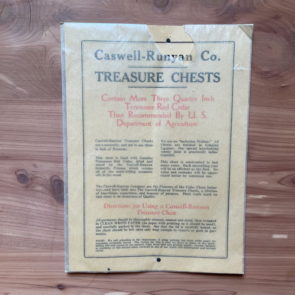 Cedar-Lined Intricately Carved Chest C CABINETS