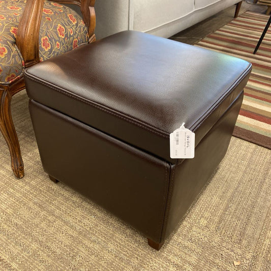 Brown Cube Storage Ottoman U OTTOMANS