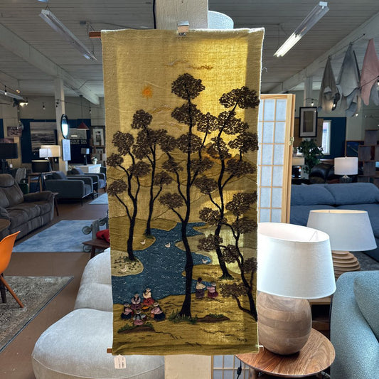 Wall Hanging Tapestry Trees By the River ART