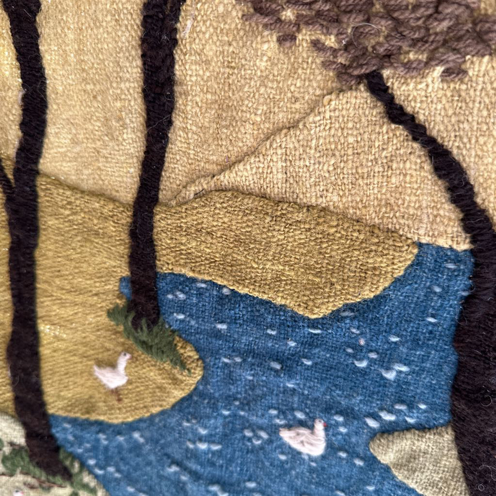 Wall Hanging Tapestry Trees By the River ART
