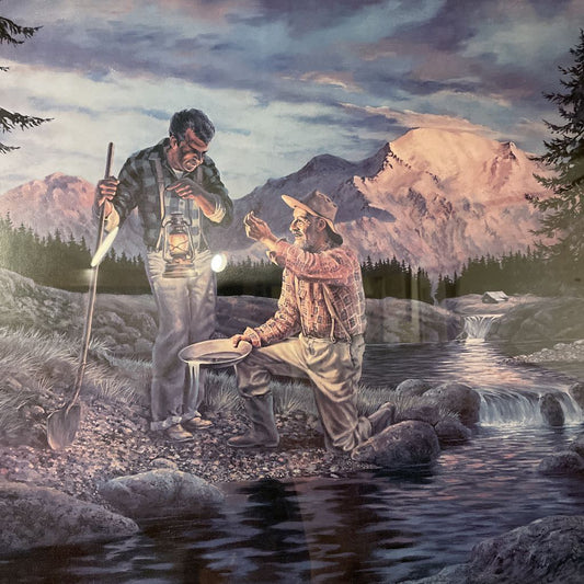 David Ewart Panning for Gold Print ART
