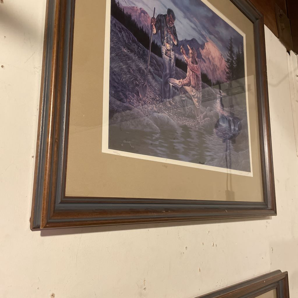 David Ewart Panning for Gold Print ART