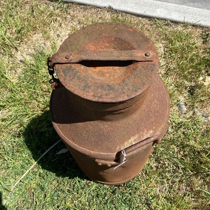 Antique Rusty Milk Can UNIQUE FINDS