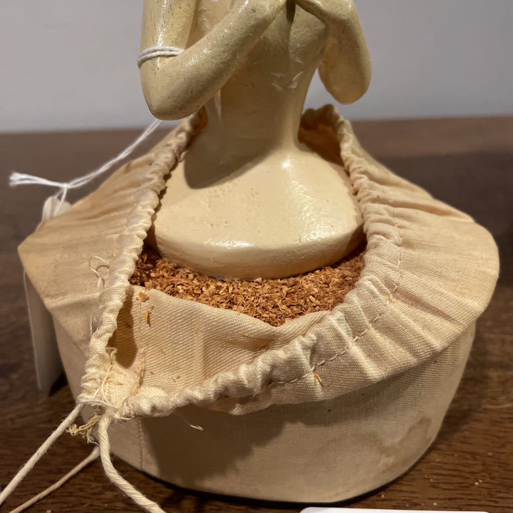 1920's Chalkware Doll Pincushion w/ Sawdust Fill UNIQUE FINDS