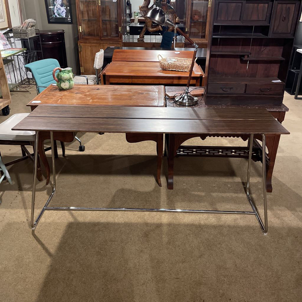 Bamboo & Chrome Modern Console Table C CONSOLE TABLES
