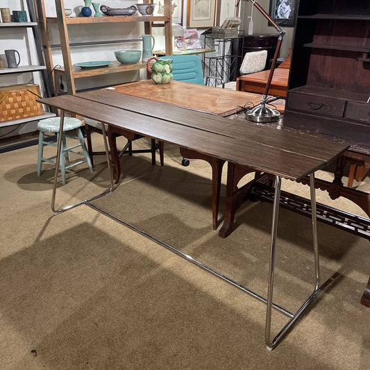 Bamboo & Chrome Modern Console Table C CONSOLE TABLES