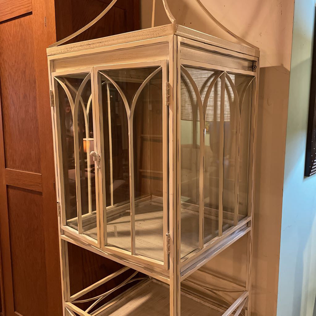 White Metal Birdcage UNIQUE FINDS