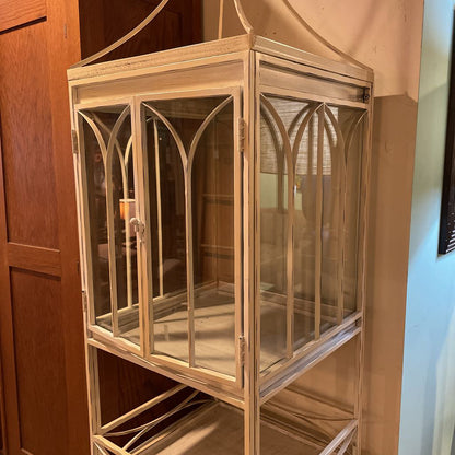 White Metal Birdcage UNIQUE FINDS