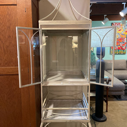 White Metal Birdcage UNIQUE FINDS