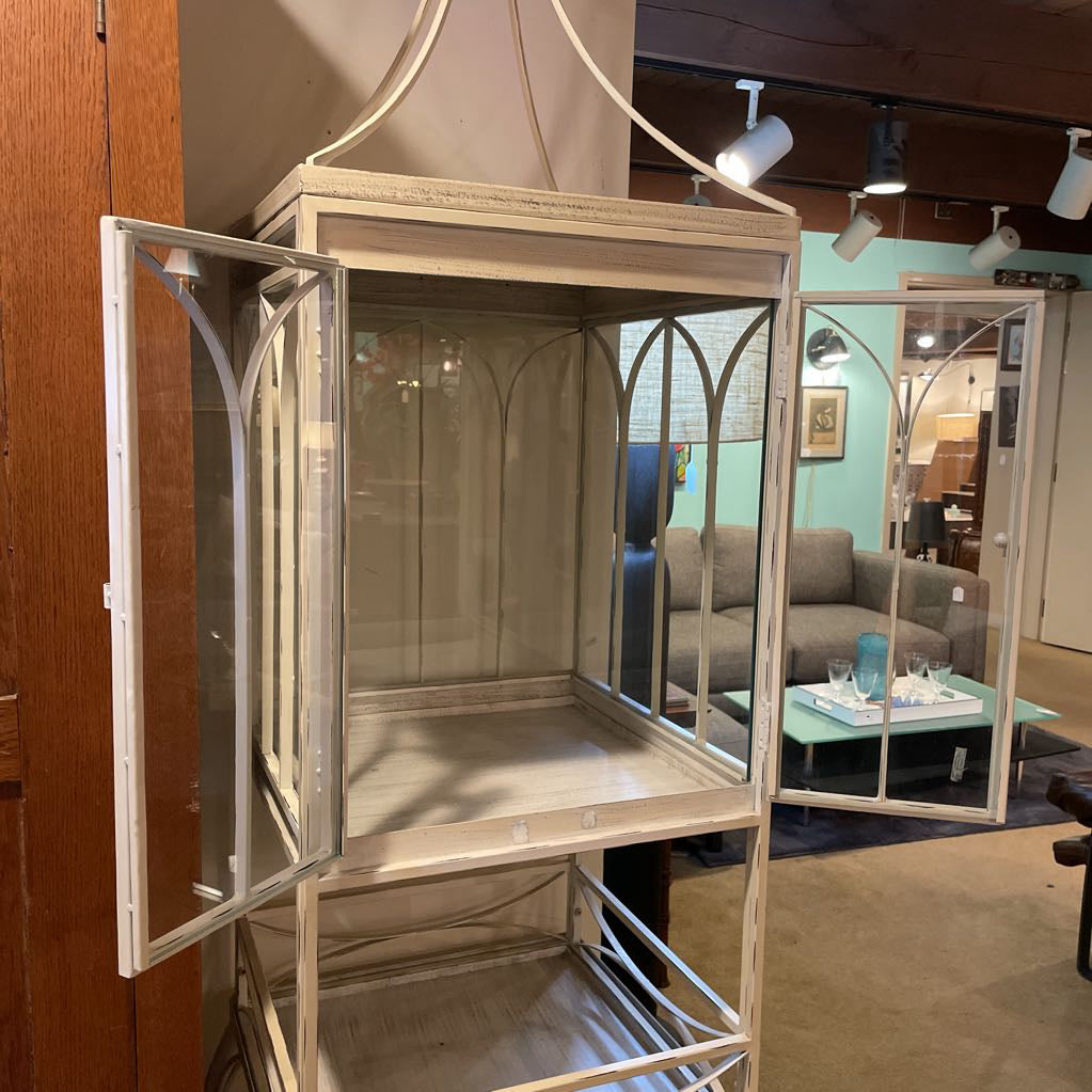 White Metal Birdcage UNIQUE FINDS