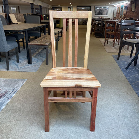 Teak 3 Slat Back Dining Chair C DINING CHAIRS