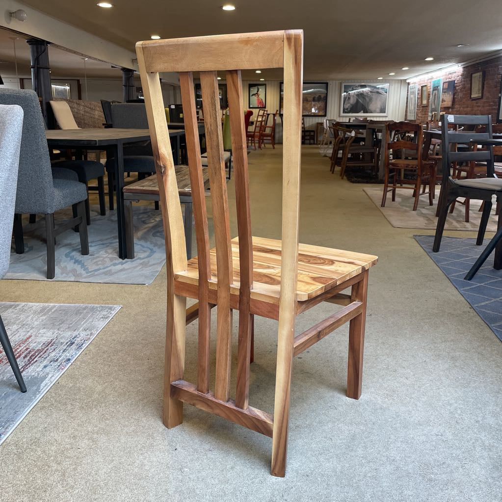 Teak 3 Slat Back Dining Chair C DINING CHAIRS