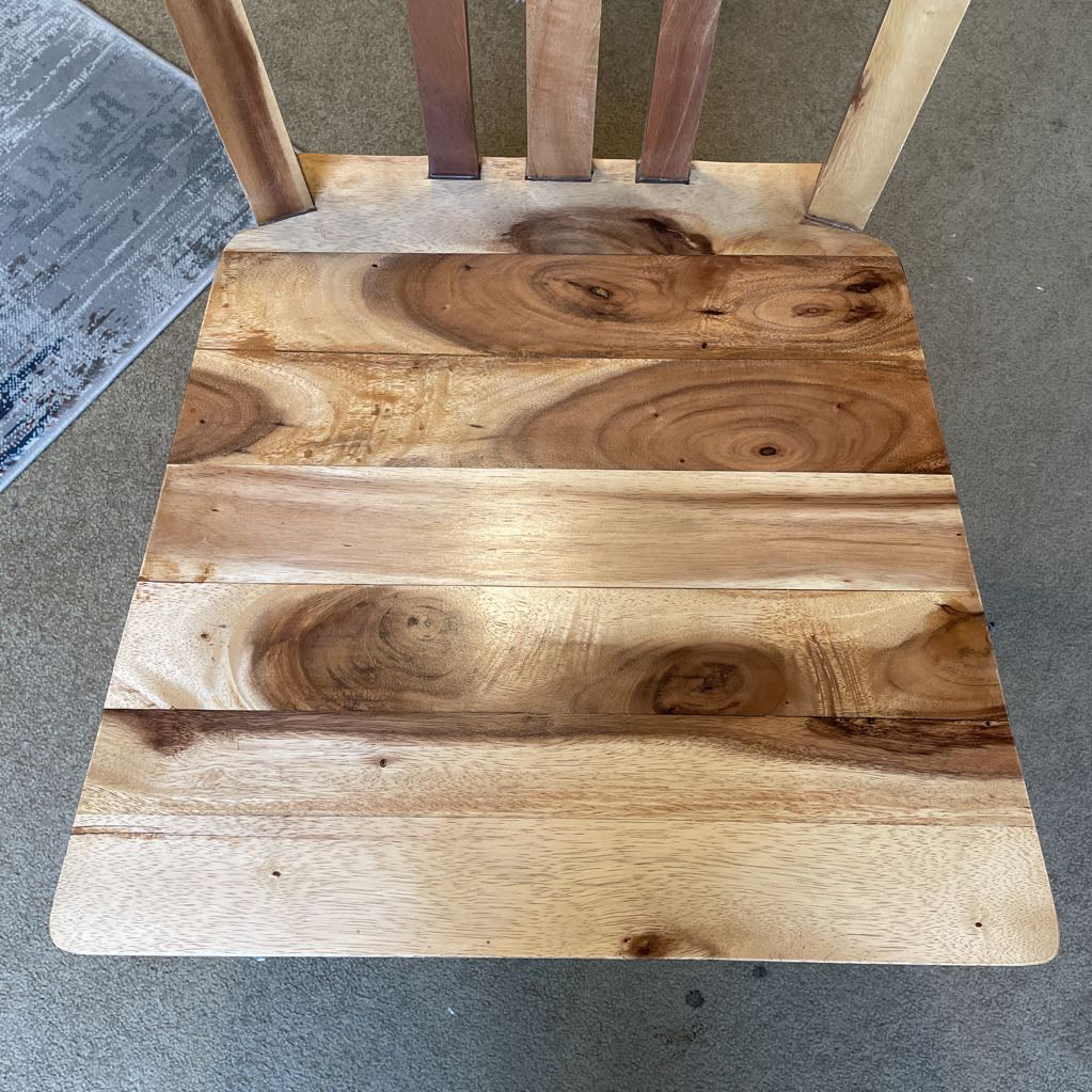 Teak 3 Slat Back Dining Chair C DINING CHAIRS
