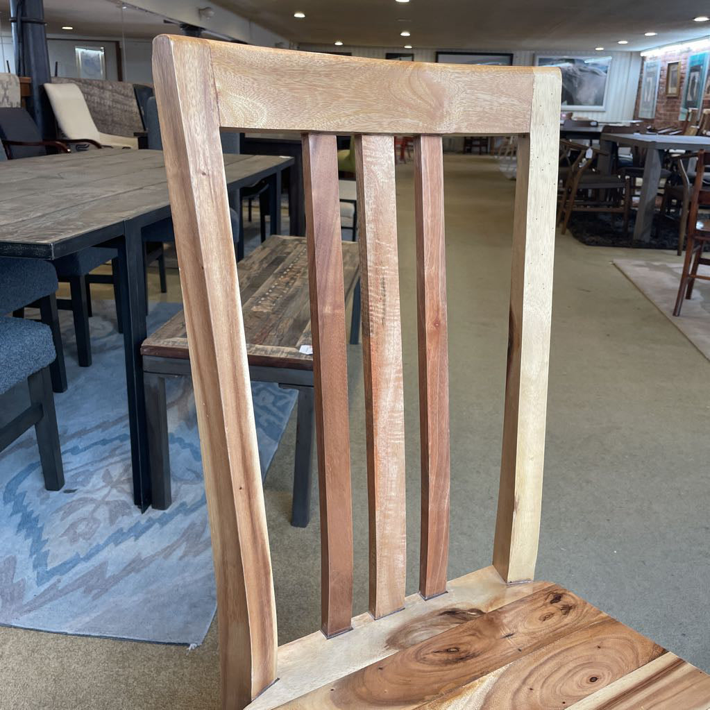Teak 3 Slat Back Dining Chair C DINING CHAIRS