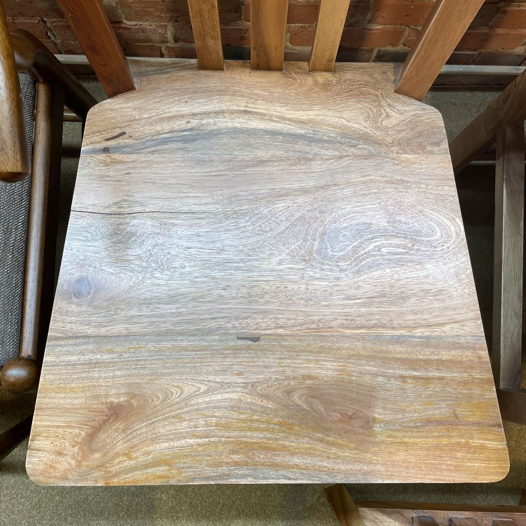 Teak 3 Slat Back Dining Chair C DINING CHAIRS