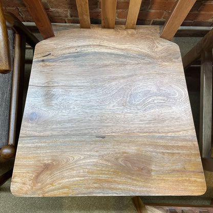 Teak 3 Slat Back Dining Chair C DINING CHAIRS
