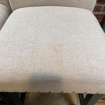 Grey Nailhead Bar Stool C STOOLS