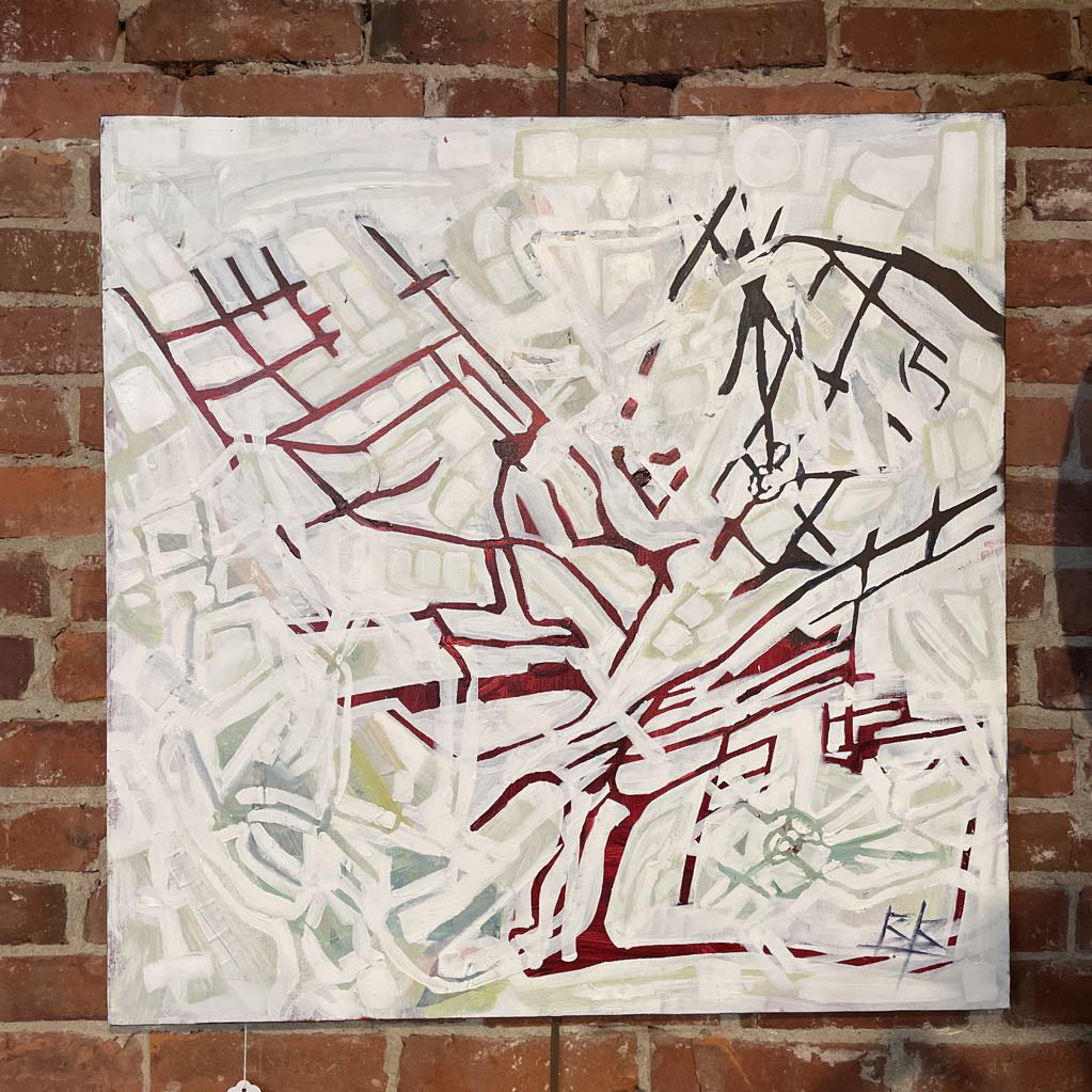 Brooke Borcherding Acrylic Mapquest Abstract Art