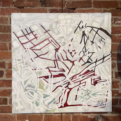 Brooke Borcherding Acrylic Mapquest Abstract Art