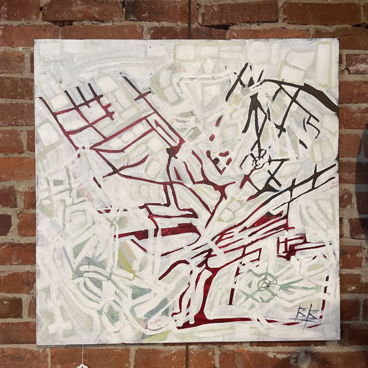 Brooke Borcherding Acrylic Mapquest Abstract Art