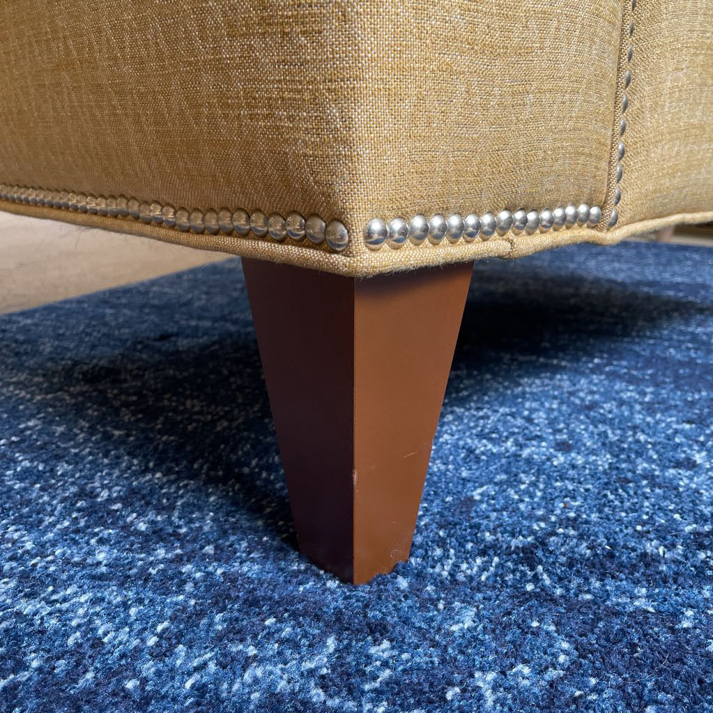 Gold Wingback w Nailhead Accent Chair (AS IS) U ACCENT CHAIRS