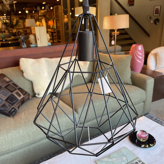 Black Wire Cage Pendant Lamp LAMPS