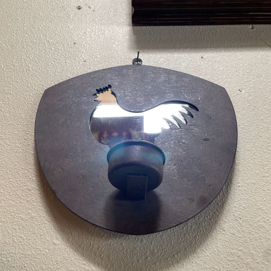 Rooster Mirror w/ Votive C MIRRORS