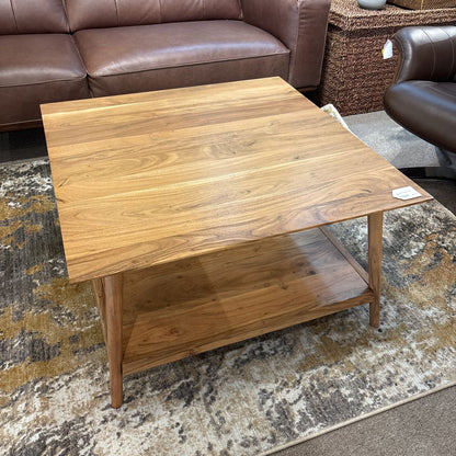 Natural Acacia Square Coffee Table C COFFEE TABLES
