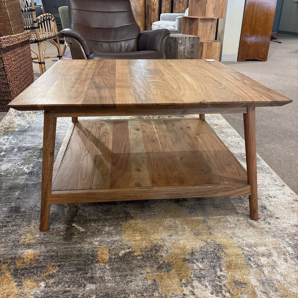 Natural Acacia Square Coffee Table C COFFEE TABLES