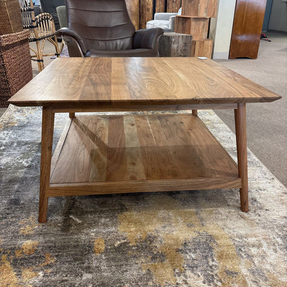 Natural Acacia Square Coffee Table C COFFEE TABLES