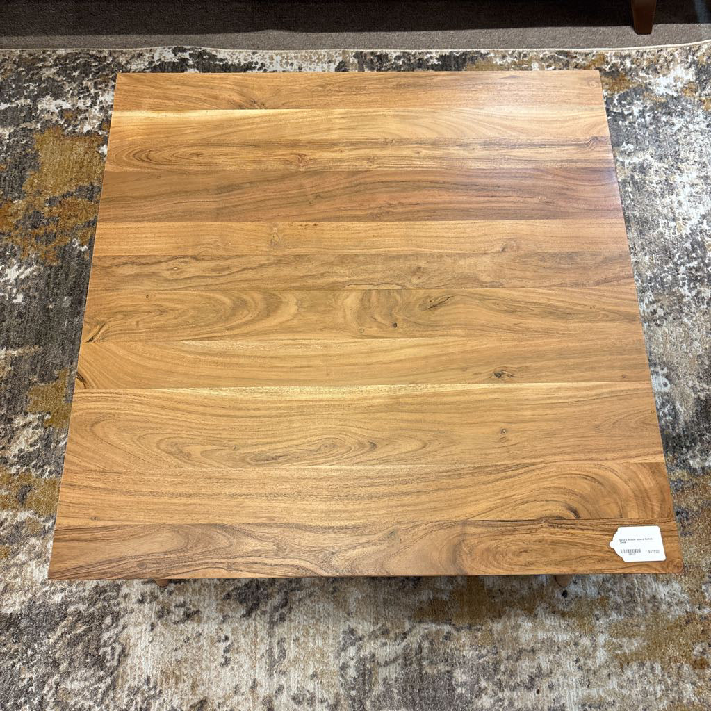 Natural Acacia Square Coffee Table C COFFEE TABLES