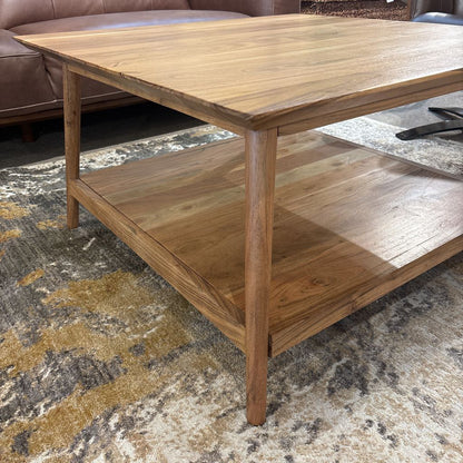 Natural Acacia Square Coffee Table C COFFEE TABLES