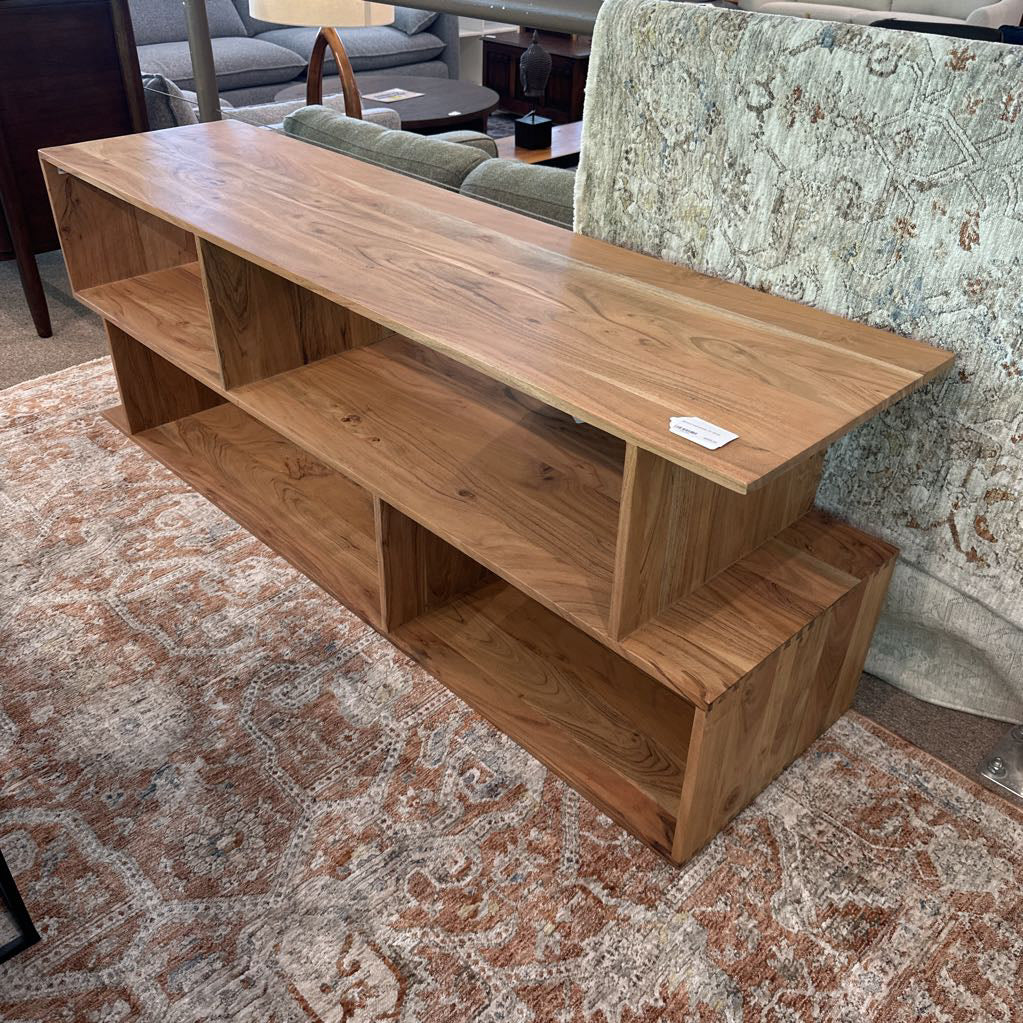 Natural Asymmetric TV Stand
