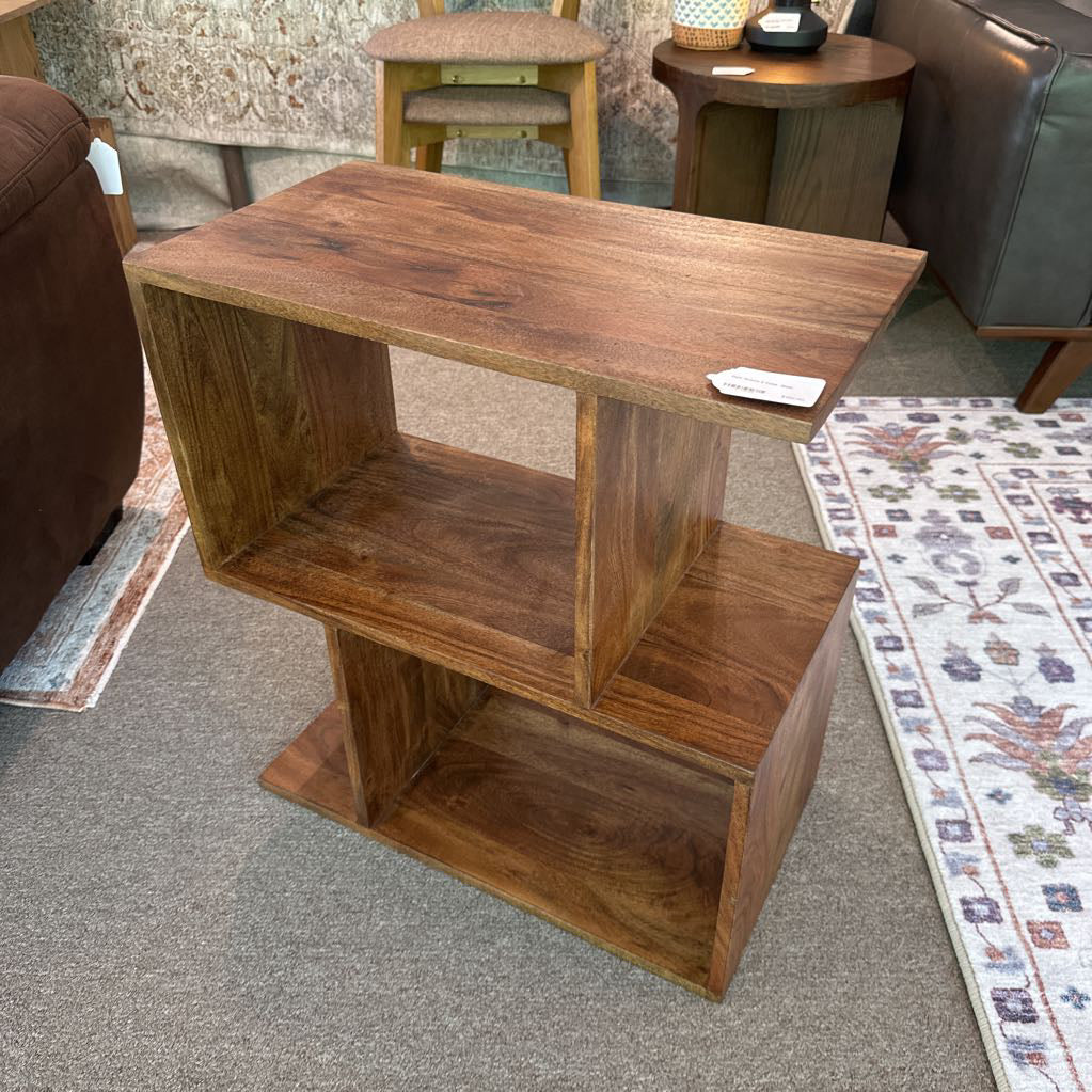 Dark Acacia 2 Cube Shelf