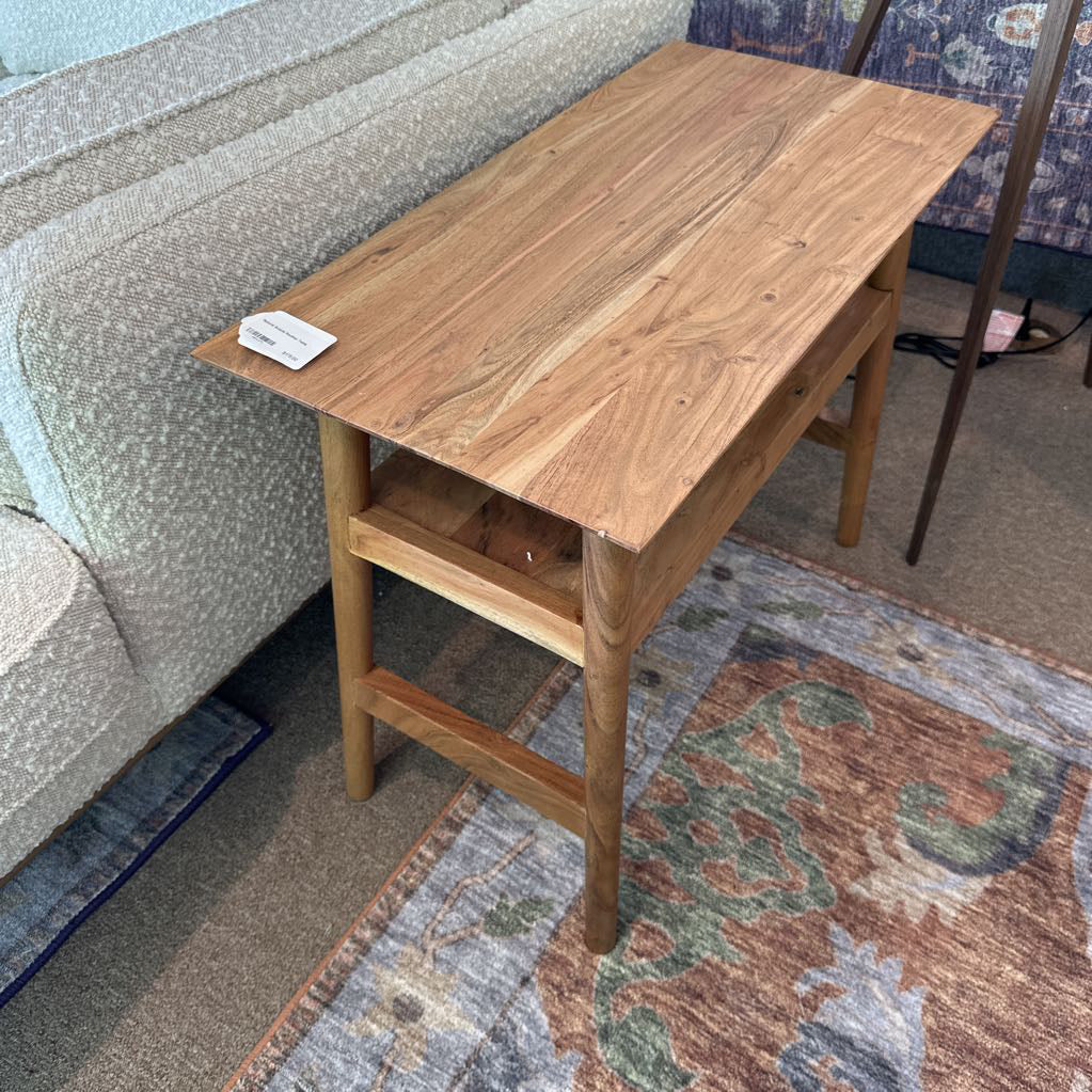 Natural Acacia Recliner Table C SIDE TABLES