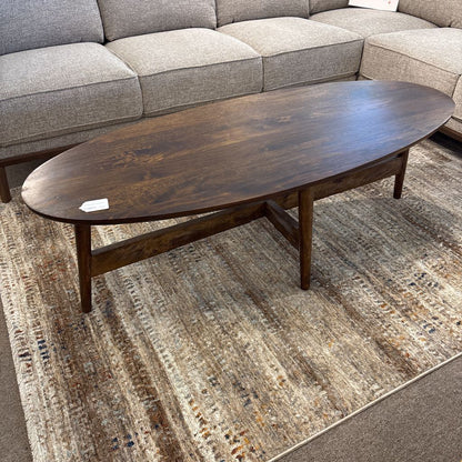 Oval Mango Wood Coffee Table
