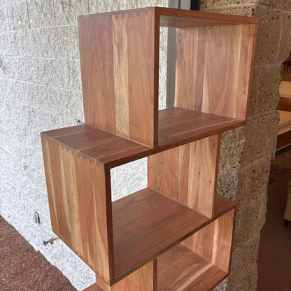 Natural Acacia 6 Cube Shelf
