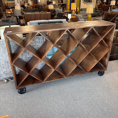 Roca Bookcase with Wheels