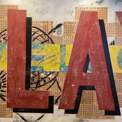 Barbie Bond "PLAY" Mixed Media Art